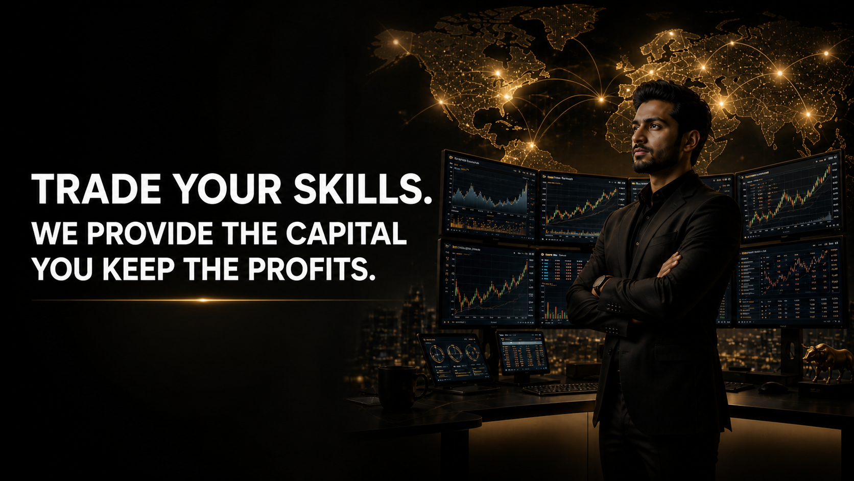 How to become a funded trader — complete zero-to-funded roadmap — .ONE% Capitals worldwide