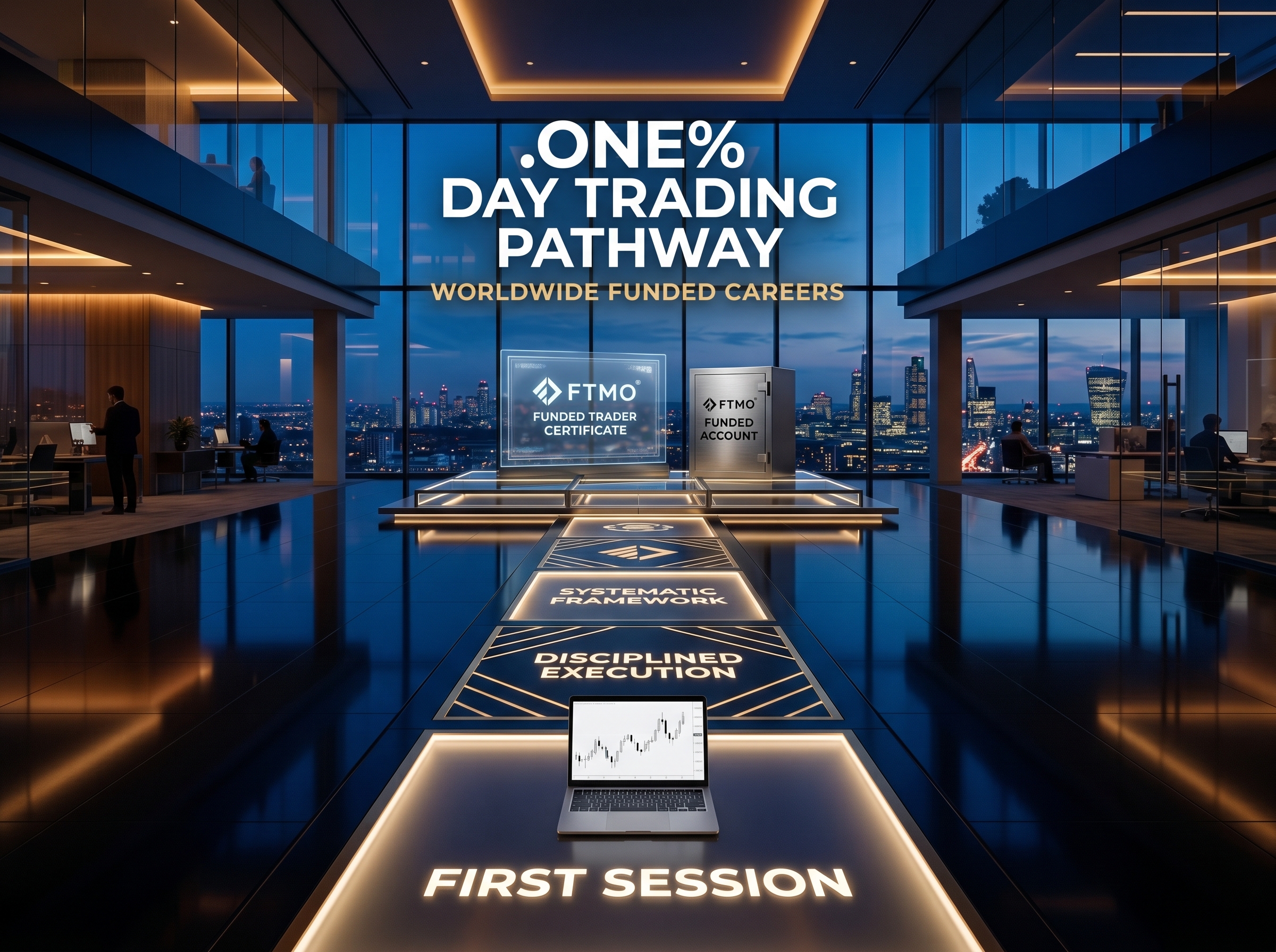 .ONE% Capitals intraday day trading mentorship — funded traders on FTMO worldwide — India UAE UK Singapore